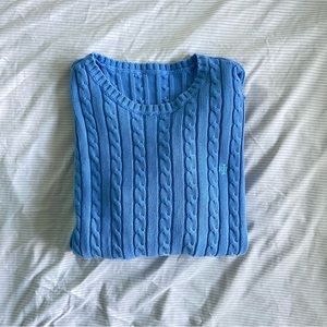 Ralph Lauren Blue Cable Knit Sweater